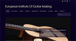 Desktop Screenshot of europeaninstituteofguitarmaking.com