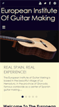 Mobile Screenshot of europeaninstituteofguitarmaking.com