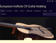 Tablet Screenshot of europeaninstituteofguitarmaking.com